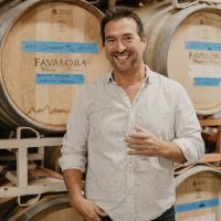 Frank in the barrel room